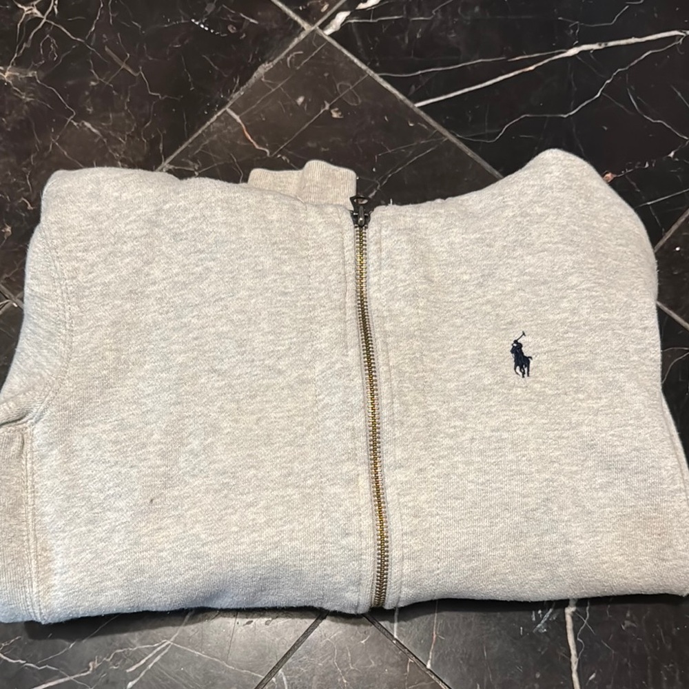 Polo Ralph Lauren Gray Zip-Up Hoodie